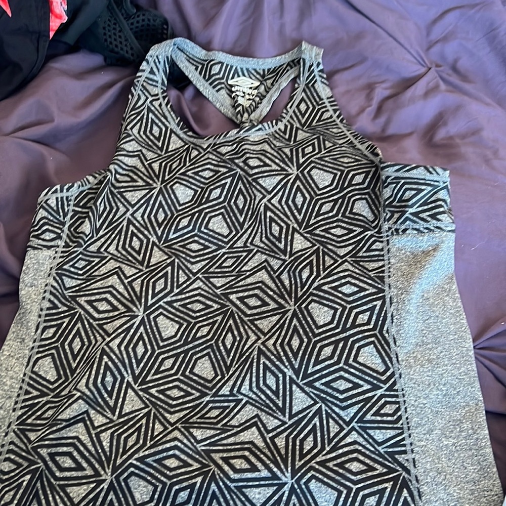 Grey and Black Tank Top